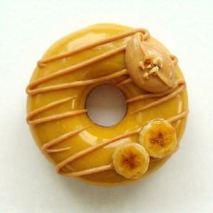 Dona de Banana y Crema de maní