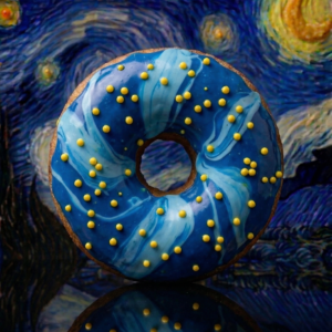 dona de la noche estrellada